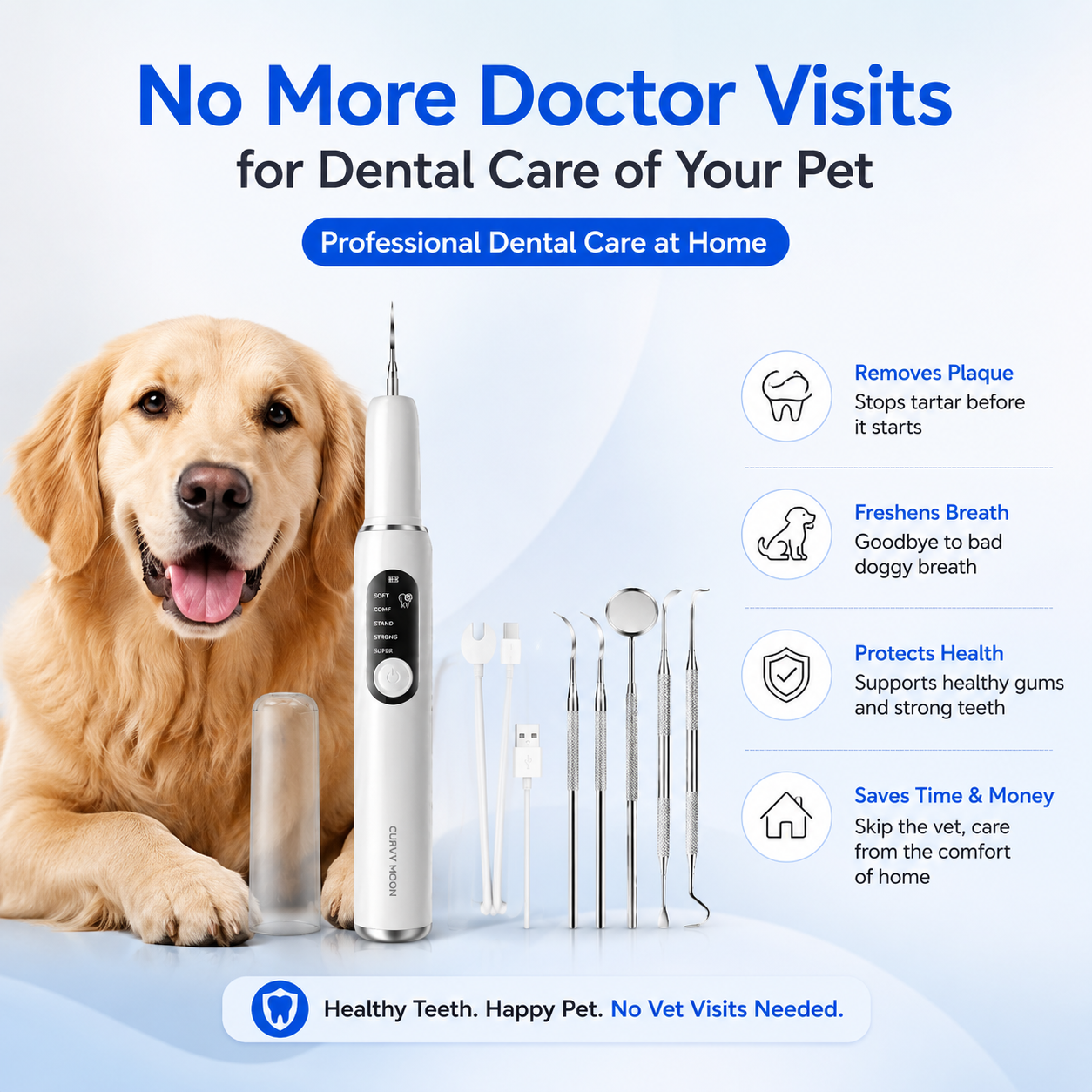 Ultrasonic Pet Tooth Cleaner