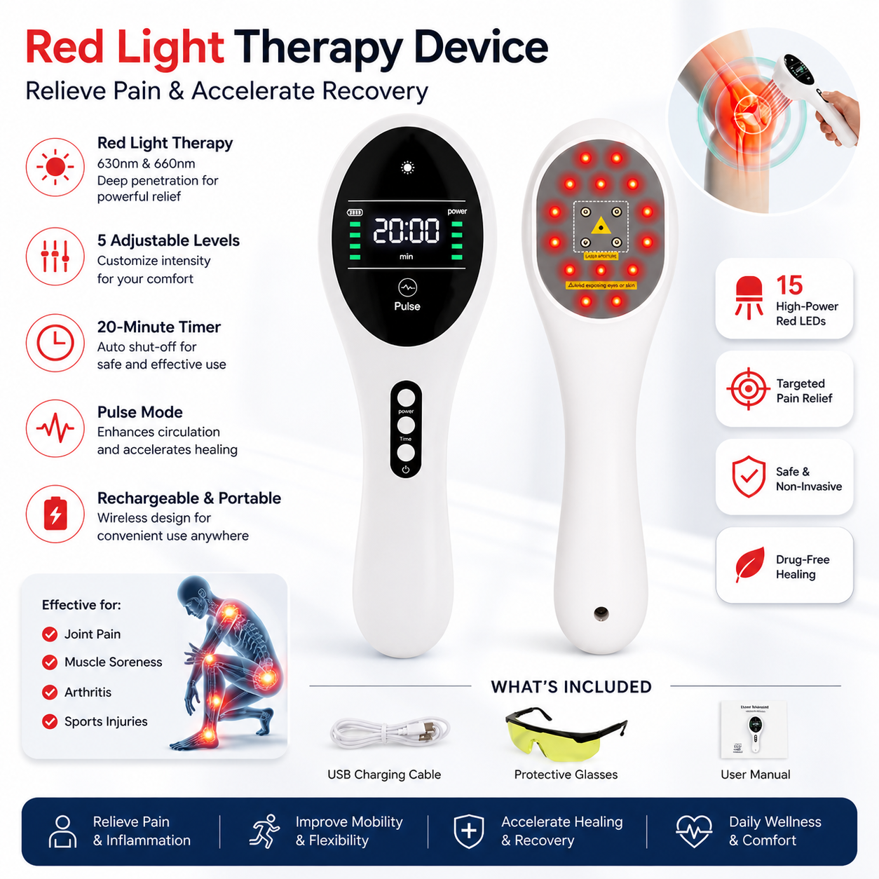 PainEase™ Red Light Pro