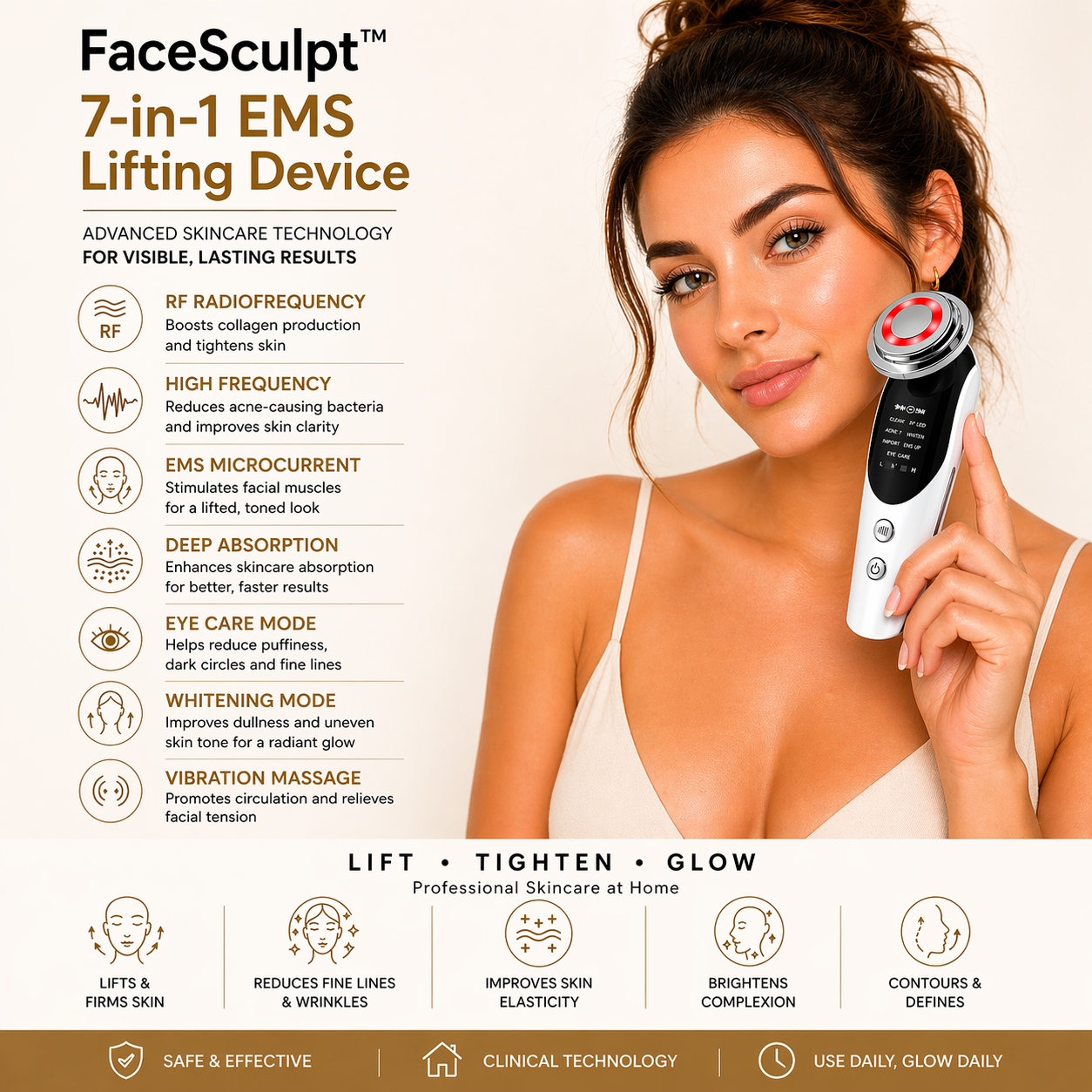 FaceSculpt™ 7-in-1 EMS Lifting Device